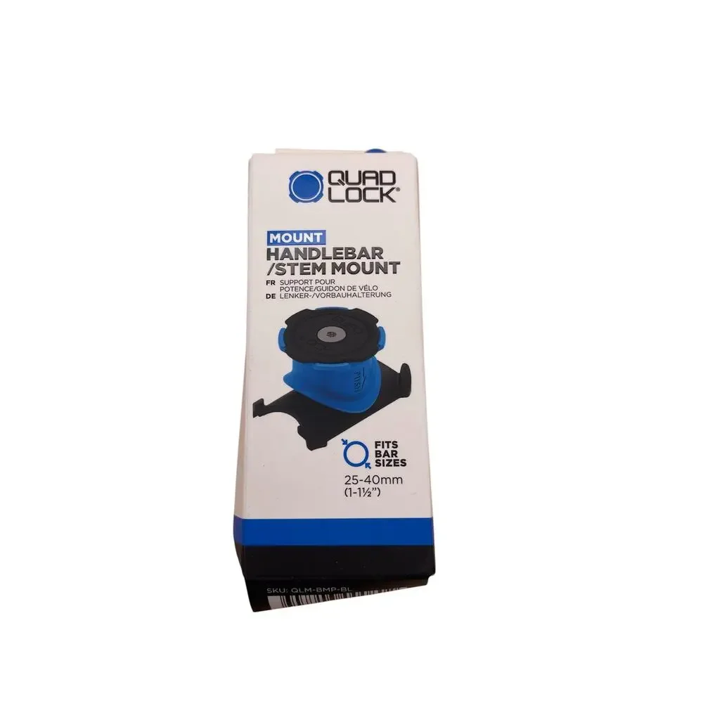 Quad Lock Bike Handlebar Stem Mount QLM-BMP-BL New In Box